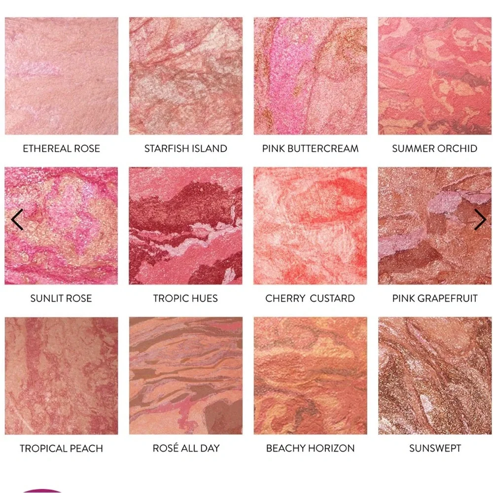 Laura Geller Baked Blush n Brighten Marbleized Blush Tropic Hues Satin Finish